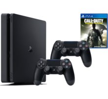 PlayStation 4 Slim, 1TB, černá + 2x DualShock 4 v2 + Call of Duty: Infinite Warfare_544940260