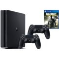PlayStation 4 Slim, 1TB, černá + 2x DualShock 4 v2 + Call of Duty: Infinite Warfare