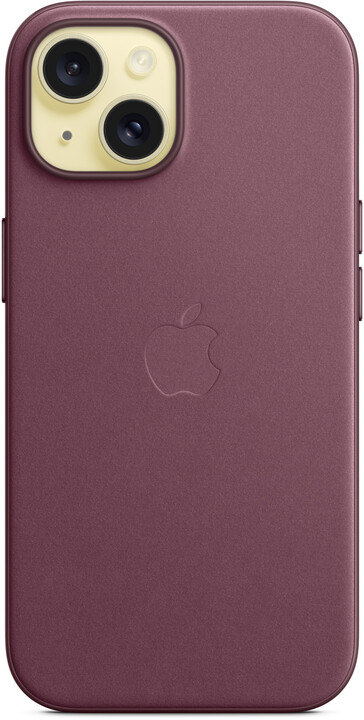 Apple kryt z tkaniny FineWoven s MagSafe na iPhone 15, morušově rudá_1020895343