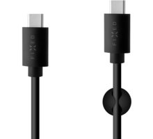 FIXED datový a nabíjecí USB-C kabel s konektorem USB-C, 15W, černá_1579856146