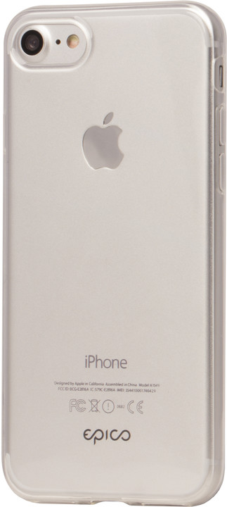 EPICO ultratenký kryt TWIGGY GLOSS pro iPhone 7/8/SE (2020)/SE (2022), bílá transparentní_1617412730