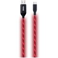 YENKEE YCU 341 nabíjecí kabel USB-C, LED, 1m, červená