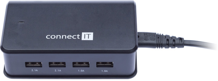 CONNECT IT 4x USB nabíječka 6,2 A (2x 2,1 A + 2x 1 A)_190793005
