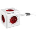 PowerCube EXTENDED prodlužovací přívod 1,5m - 5ti zásuvka, červená