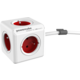 PowerCube EXTENDED prodlužovací přívod 1,5m - 5ti zásuvka, červená_1838880954