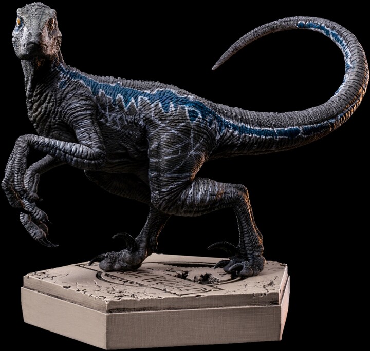 Figurka Iron Studios Jurassic Park - Velociraptor Blue B - Icons_864610571