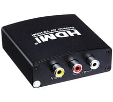 PremiumCord převodník AV kompozitního signálu a stereo zvuku na HDMI 1080P khcon-26