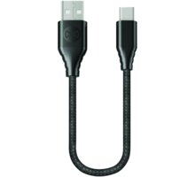 Forever CORE datový kabel USB-C, 3A, 20cm, textilní, černá_543459260
