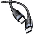 USAMS SJ400 U31 Type C / Type C 100W Fast datový kabel 1.2m, černá (EU Blister)_359984287