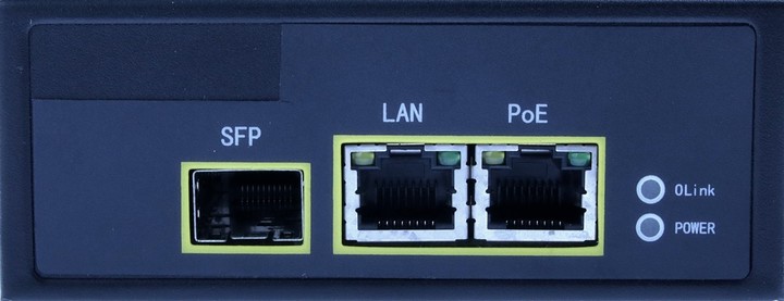 MaxLink PI60F PoE injektor, SFP port, 802.3af/at, 55V/1.1A, 60W, 1Gbit, napájecí kabel