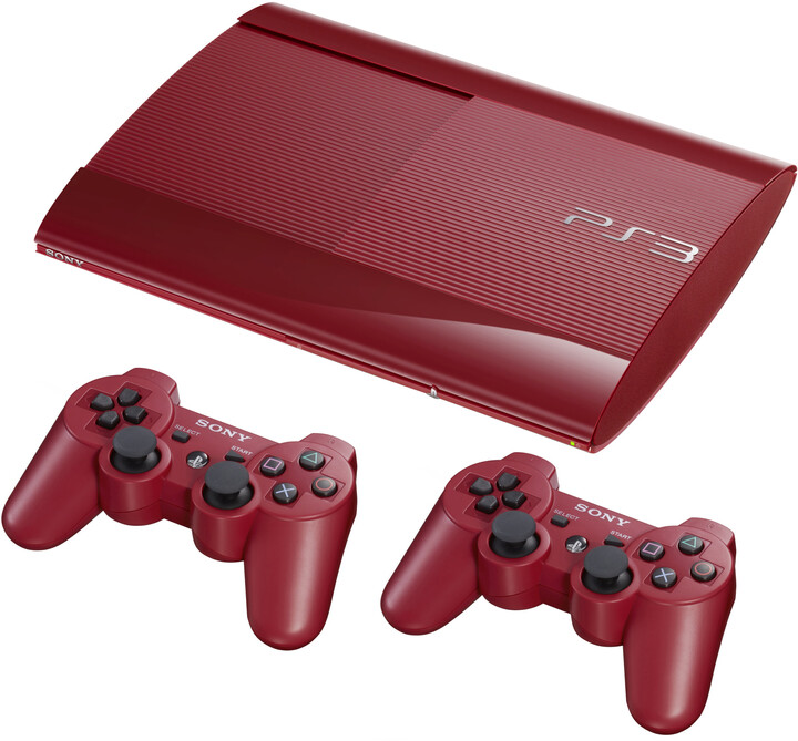 PlayStation 3 - 500GB, M, červená_1092573522
