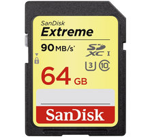 SanDisk SDXC Extreme 64GB 90MB/s UHS-I U3_409233906