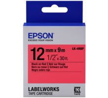 Epson LabelWorks LK-4RBP, páska pro tiskárny etiket, 12mm, 9m, černo-červená_878691284