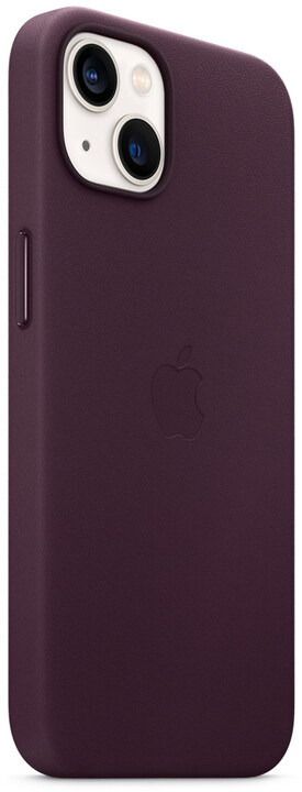 Apple kožený kryt s MagSafe pro iPhone 13, tmavě višňová_1101275827