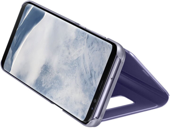 Samsung S8+, Flipové pouzdro Clear View se stojánkem, violet_149617596