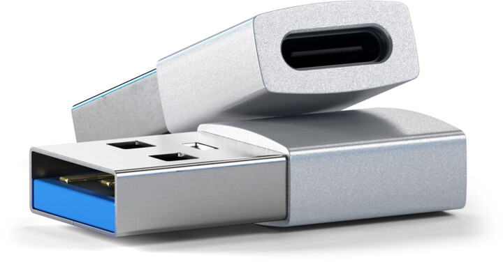 Satechi adaptér USB-A - USB-C, M/F, stříbrná_1768208956