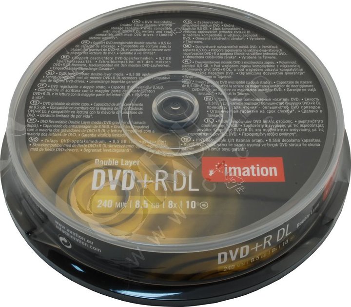 Imation DVD+R DL 8x 8,5GB Spindle 10ks_1125009017