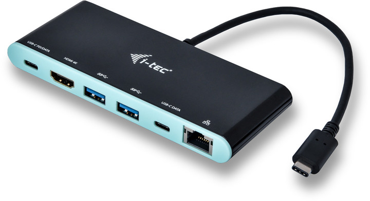 i-tec USB-C Travel 4K Dokovací stanice 1x HDMI 1x Ethernet 2x USB 3.0 2x USB-C, 60W_1927543915