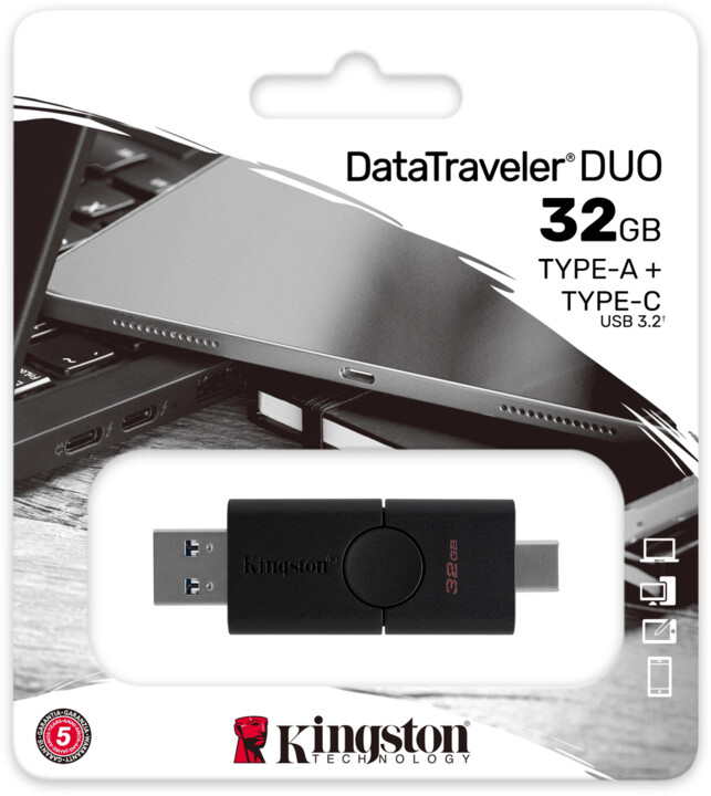 Kingston DataTraveler Duo - 32GB, černá_1101165134