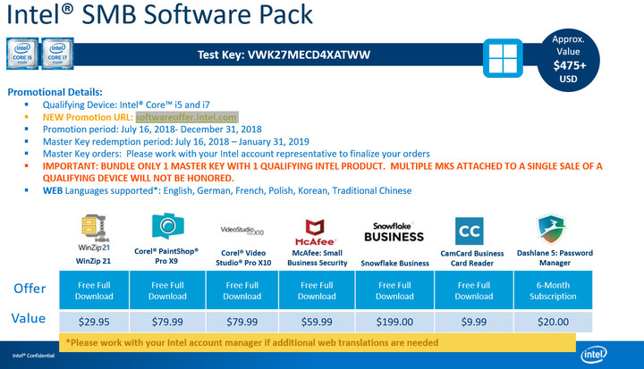 Softwarový balíček Intel pro Office PC v hodnotě 10 000 Kč (uplatnění do 31.1.2019)_215293183