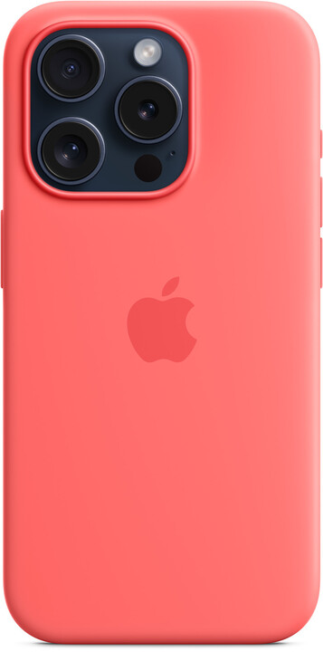 Apple Silikonový kryt s MagSafe pro iPhone 15 Pro, světle melounová_783269210