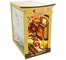 Stavebnice Dvěděti Sakurové prázdniny, zarážka na knihy, dřevěná, LED 2DM2211