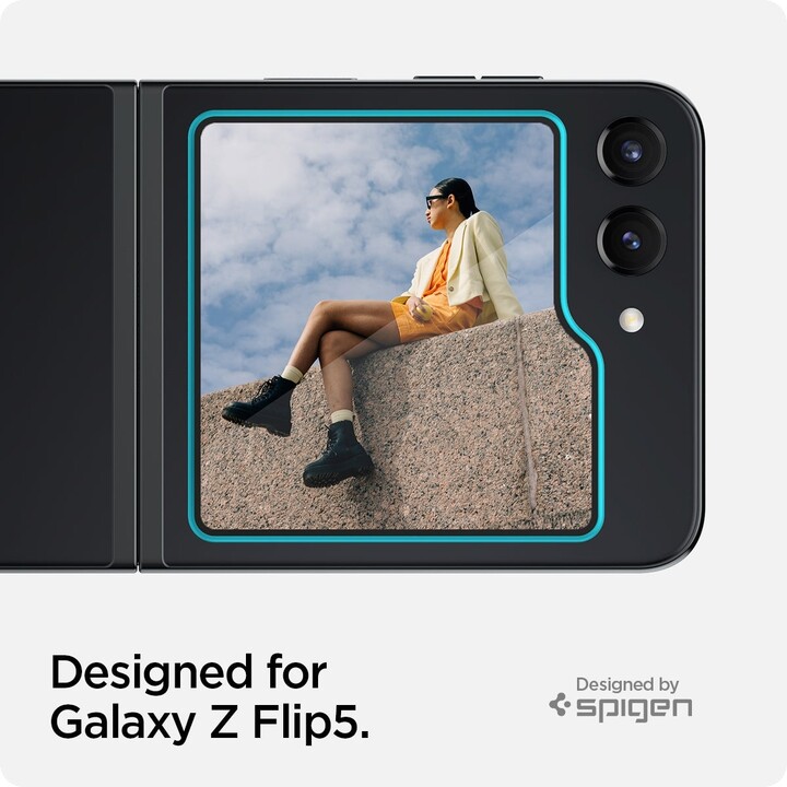 Spigen ochranné sklo tR EZ Fit Cover pro Samsung Galaxy Z Flip5, 2ks_583583885