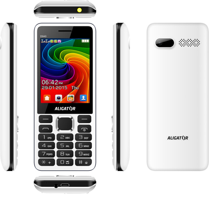 Aligator D940, Dual SIM, White_318721355