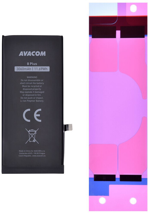 Avacom baterie do mobilu iPhone 8 Plus, vysokokapacitní, 3060mAh, Li-Ion