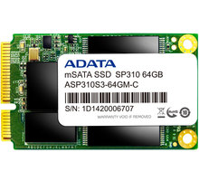 ADATA SSD SP310, mSATA - 64GB v ceně 1100 Kč_1928422104