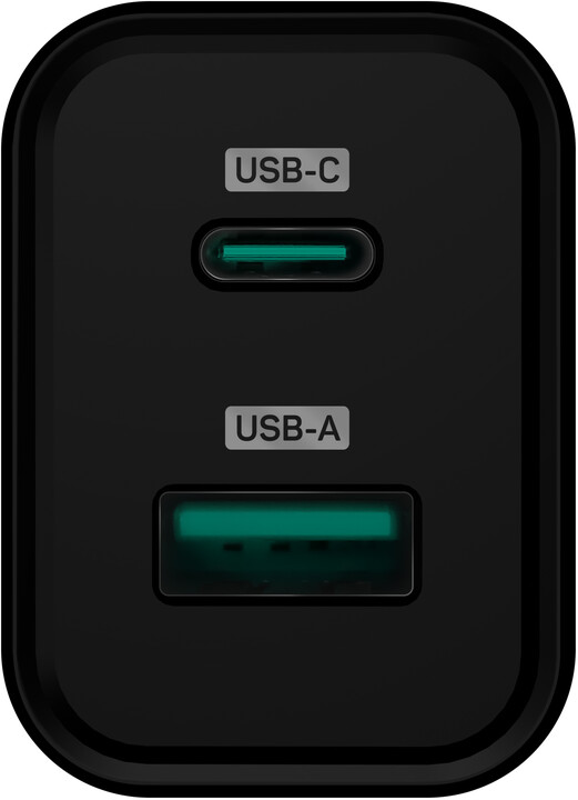 CONNECT IT síťový adaptér GaN Wanderer2, USB-C, USB-A, PD 33W, černá_1103225359