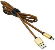 MIZOO USB/micro USB kabel X19, hnědý_1409821231