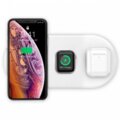 Baseus Smart 3-in-1 Wireless Charger for iPhone + Apple Watch + AirPods (18W MAX) , bílá_2050808022