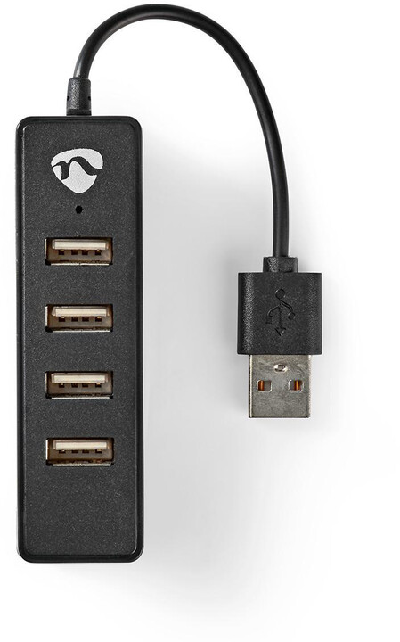 Nedis rozbočovat USB 2.0, 4x USB, černá_256013274