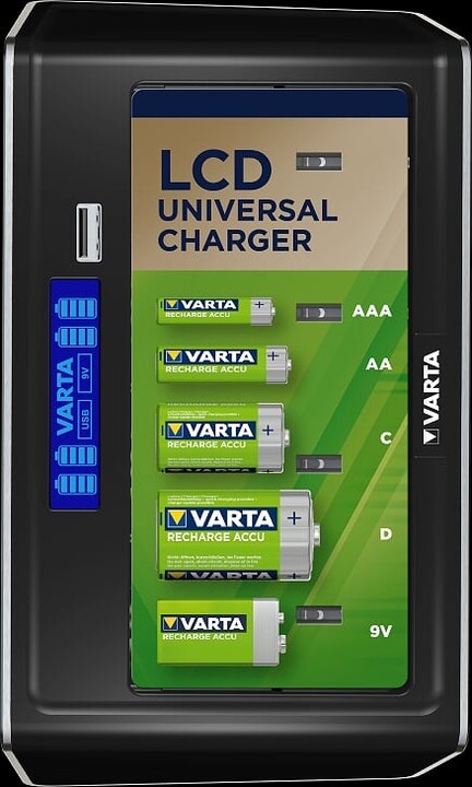 VARTA univerzální nabíječka s LCD_429717317