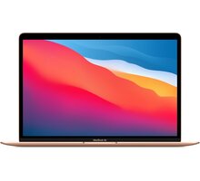 Apple MacBook Air 13, M1, 16GB, 256GB, 7-core GPU, zlatá (M1, 2020) (CZ) Z12A0009P
