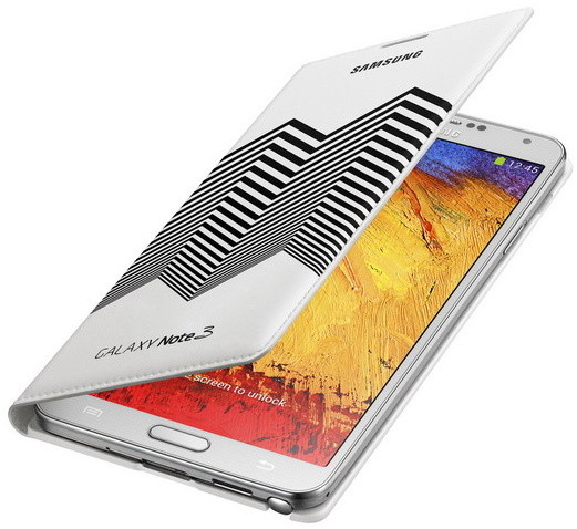Samsung flipové pouzdro s kapsou EF-EN900BWE pro Galaxy Note 3 (i9005) bíločerná_2059040556