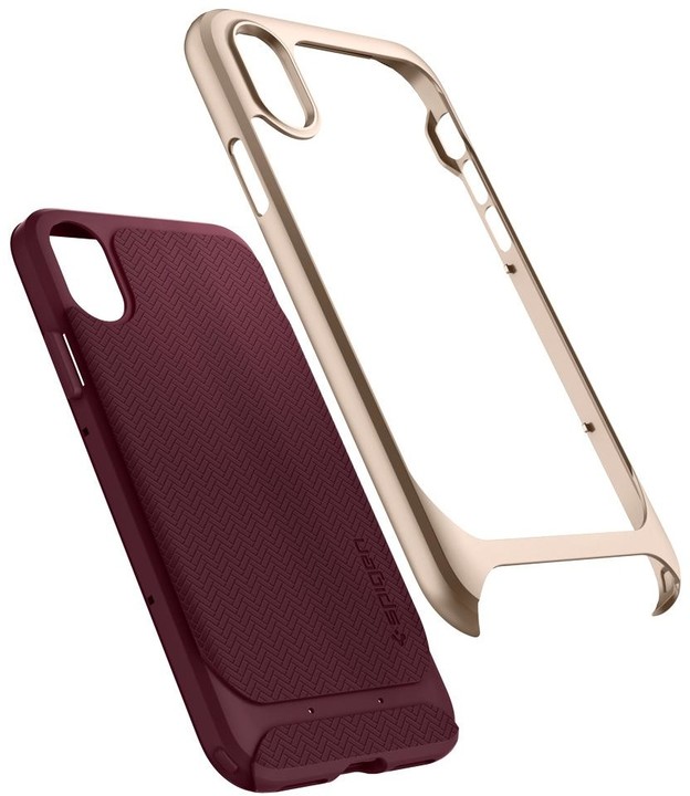 Spigen Neo Hybrid iPhone X, burgundy_1621467575