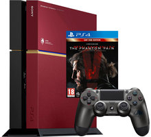 PlayStation 4, 500GB, červená + Metal Gear Solid V: Phantom Pain_1397529360