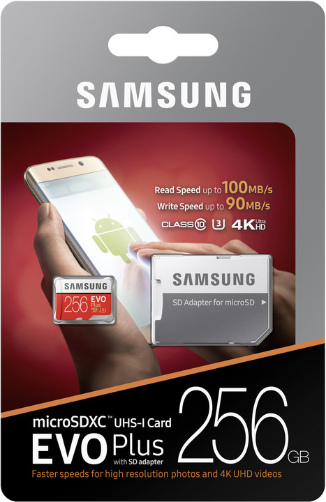Samsung Micro SDXC EVO Plus 256GB UHS-I U3 + SD adaptér_1596691657