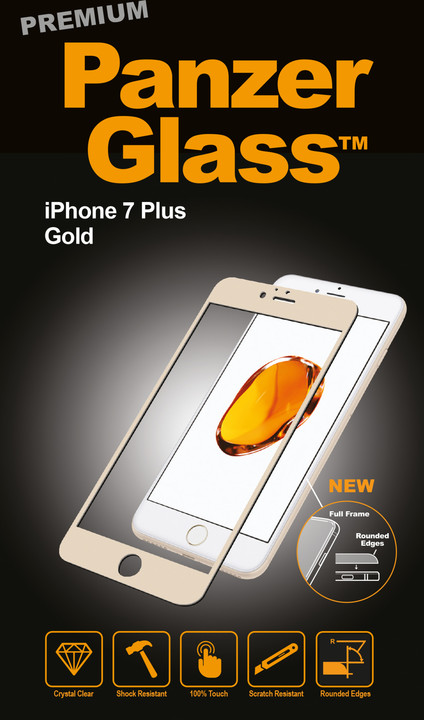PanzerGlass Premium pro Apple iPhone 7/8 Plus, zlaté_873072550