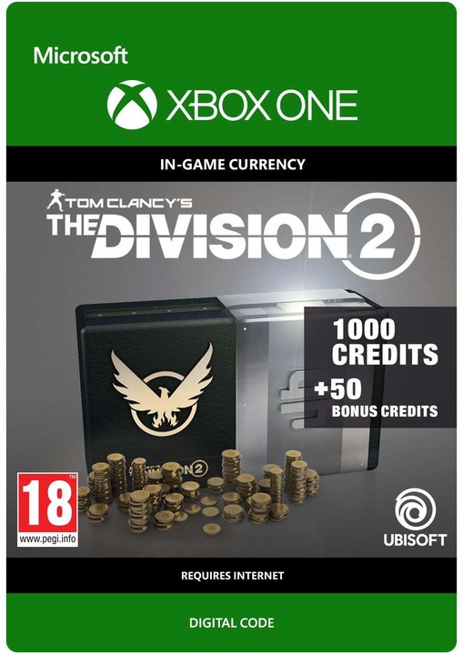 Tom Clancy&#39;s The Division 2 - 1050 Premium Credits Pack (Xbox ONE) - elektronicky_1116385609