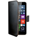 CELLY Wally pouzdro pro Microsoft (Nokia) Lumia 640 XL, PU kůže, černá_2041152968
