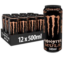Monster Mule Ginger Brew, energetický, 500 ml, 12ks