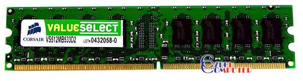 Corsair DIMM 512MB DDR II 533MHz VS512MB533D2 CL4_1261127641