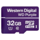 WD Micro SDHC Purple Class 10 - 32GB, fialová