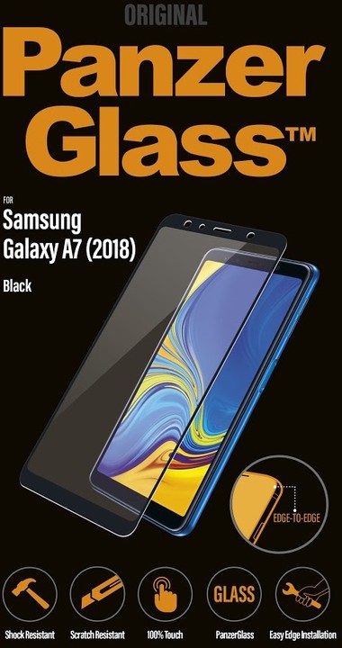 PanzerGlass Edge-to-Edge pro Samsung Galaxy A7 2018, černé_1875197876