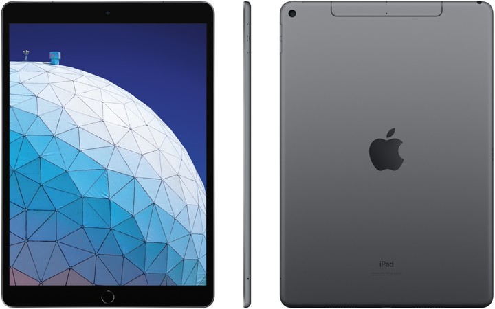 Apple iPad Air, 64GB, Wi-Fi + Cellular, šedá, 2019 (3. gen.)_1619282986
