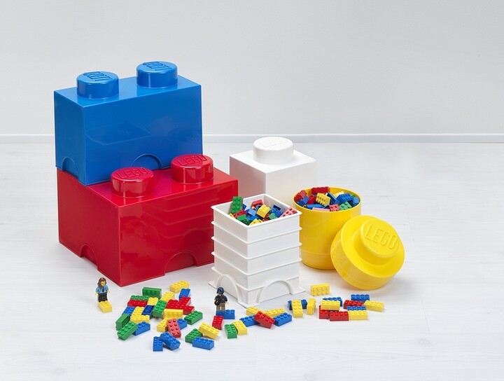 Úložný box LEGO, kulatý, tmavě zelená_307100912