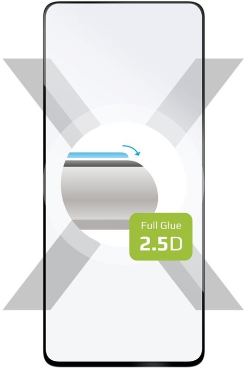FIXED ochranné sklo Full-Cover pro Honor 90 lite 5G, lepení přes celý displej, černá_1185724532